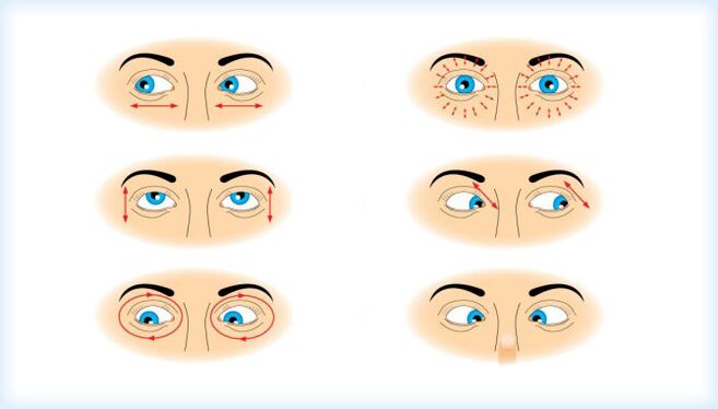 Do a set of movement-based eye exercises